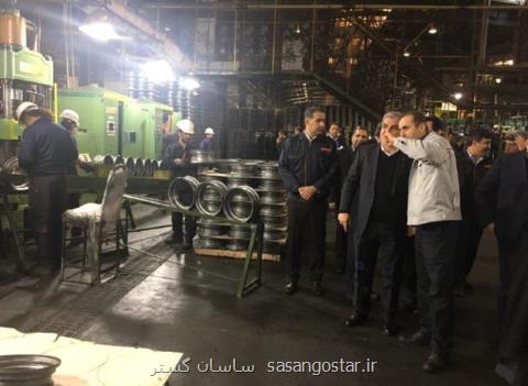بازدید مدیرعامل گروه خودروسازی سایپا از رینگ سایپا